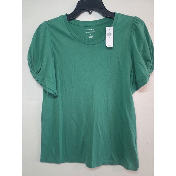 Banana Republic Tops - Banana Republic Green Designer Tee S XS
